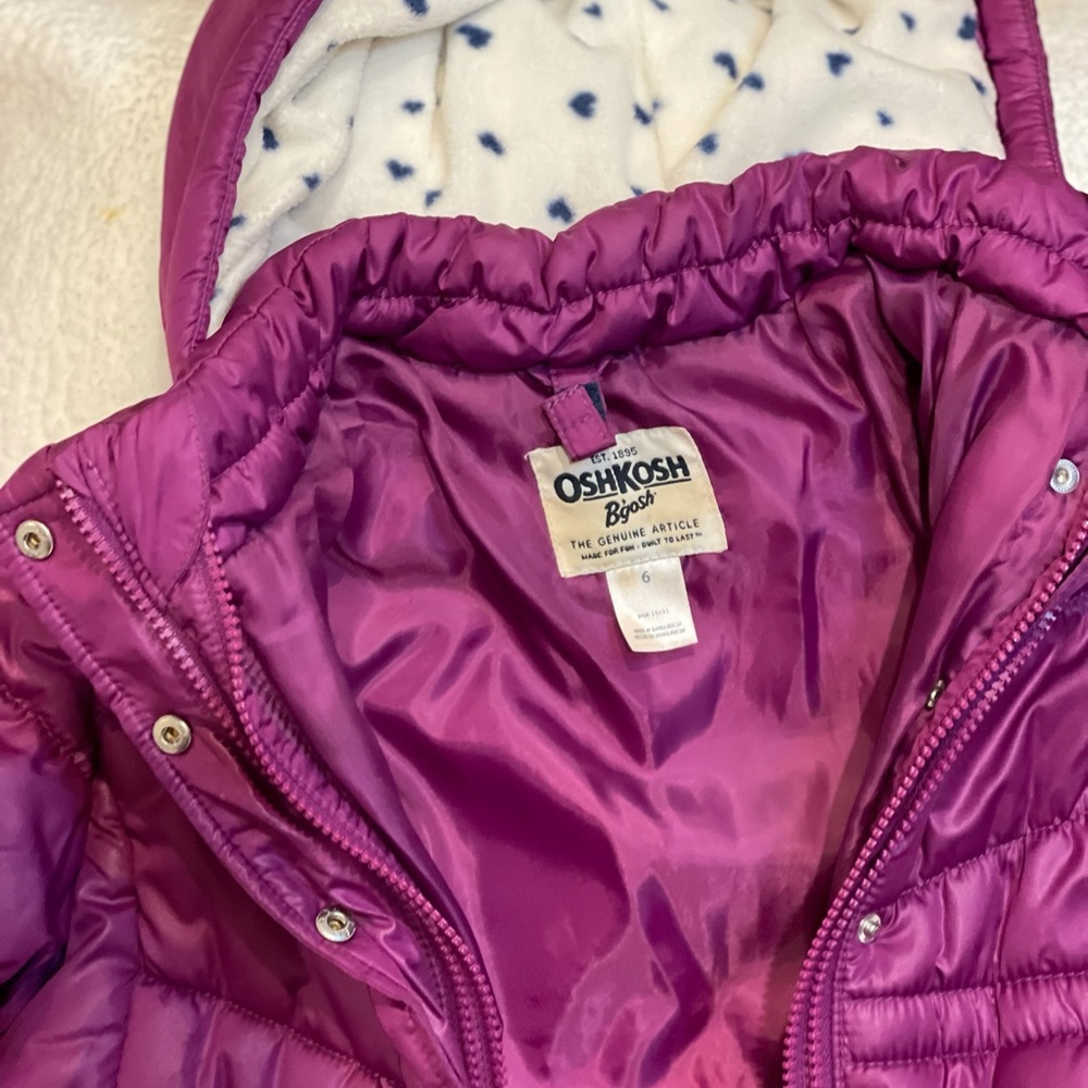 Purple puffy jacket